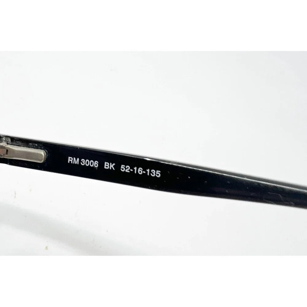 Robert Mitchel Eyeglasses Women Black RM 3006 BK Rectangular 52-16-135